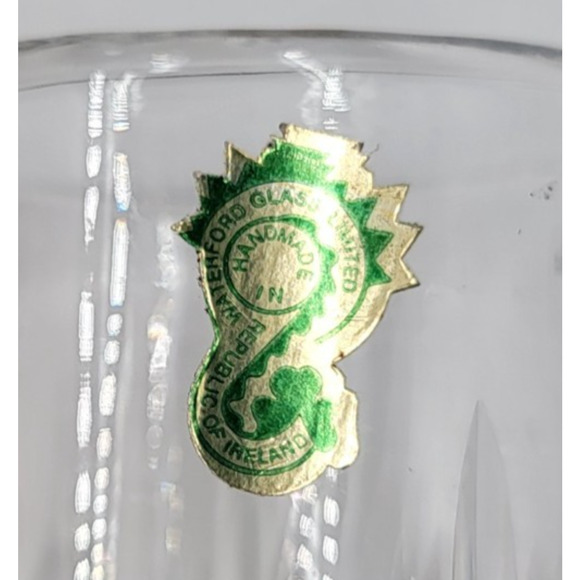 Waterford Crystal Cream & Sugar Set Cut Ireland Heavy Clear Glass Vintage - Picture 12 of 13